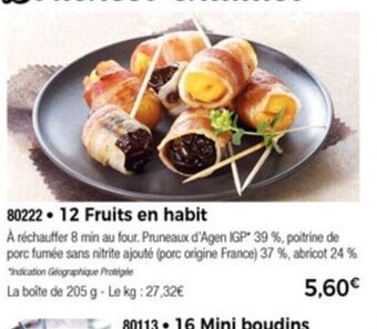 Thiriet 12 Fruits En Habit offre
