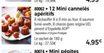 Thiriet 12 Mini Cannelés offre