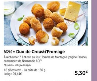 Thiriet Duo de Crousti Fromage offre