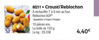 Thiriet Crousti Reblochon offre