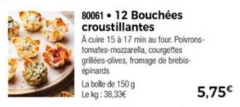 Thiriet 12 Bouchées Croustillantes offre