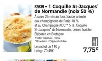 Thiriet 1 Coquilles St-Jacques offre