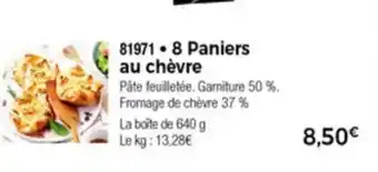 Thiriet 8 Paniers Au Chèvre offre