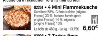 4 Mini Flammekueche