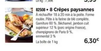 Thiriet 8 Crêpes Paysannes offre