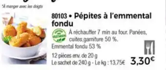 Thiriet Pépites à l'Emmental offre