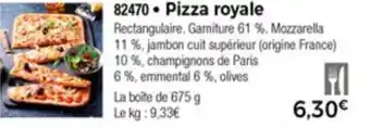 Thiriet Pizza Royale offre