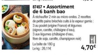 Thiriet Assortiment de 6 Banh Bao offre