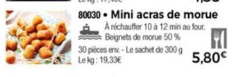 Thiriet Mini Acras de Morue offre