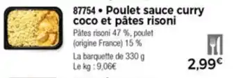 Poulet Sauce Curry