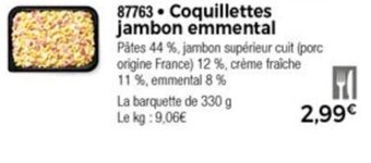 Thiriet Coquillettes Jambon Emmental offre