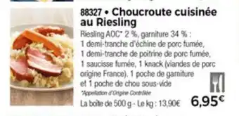 Thiriet Choucroute Cuisinée offre