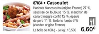 Thiriet Cassoulet offre