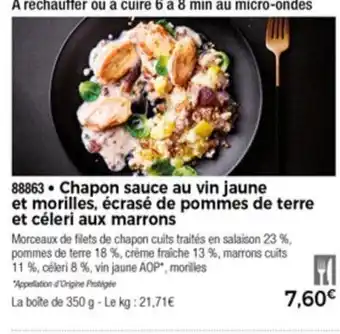 Thiriet Chapon Sauce Au Vin Jaune offre