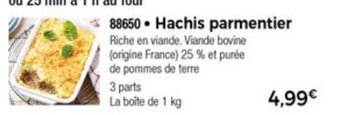 Thiriet Hachis Parmentier offre