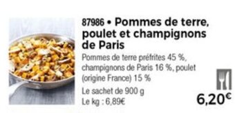 Thiriet Pommes de Terre offre