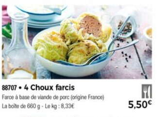 Thiriet 4 Choux Farcis offre
