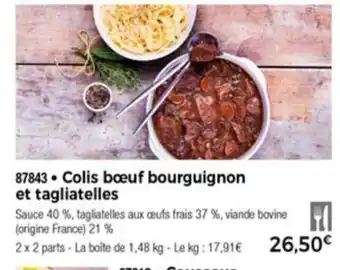 Thiriet Colis Bœuf Bourguignon offre