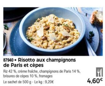 Thiriet Risotto Aux Champignons offre