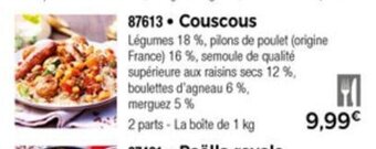 Thiriet Couscous offre