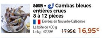 Thiriet Gambas Bleues Entières Crues offre