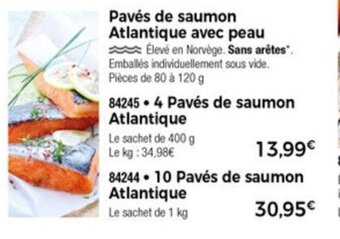 Thiriet Pavés de Saumon Atlantique Avec Peau offre