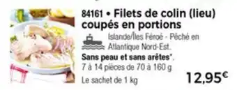 Thiriet Filets de Colin Lieu offre