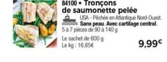 Thiriet Tronçons de Saumonette Pelée offre