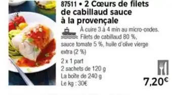Thiriet 2 Cœurs de Filets offre