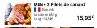 Thiriet 2 Filets de canard offre