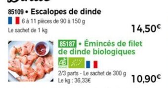 Thiriet Escalopes de dinde offre