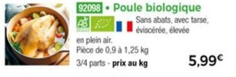 Thiriet Poule biologique offre