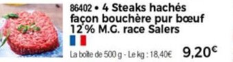 Thiriet 4 Steaks hachés facon bouchére offre