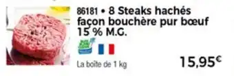 8 Steaks hachés facon bouchére
