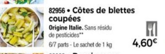 Thiriet Côtes de blettes coupées offre
