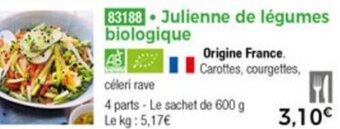 Thiriet Julienne de légumes offre