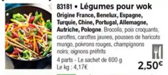 Thiriet Légumes pour wok offre