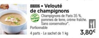 Thiriet Velouté de champignons offre