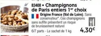 Thiriet Champignons de paris entiers offre
