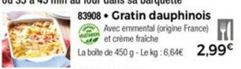 Thiriet Gratin dauphinois offre