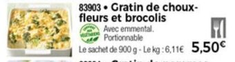 Thiriet Gratin de choux fleurs et brocolis offre