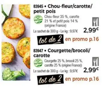 Thiriet Chou-fleur/carotte/petit pois offre