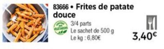 Thiriet Frites de patate douce offre