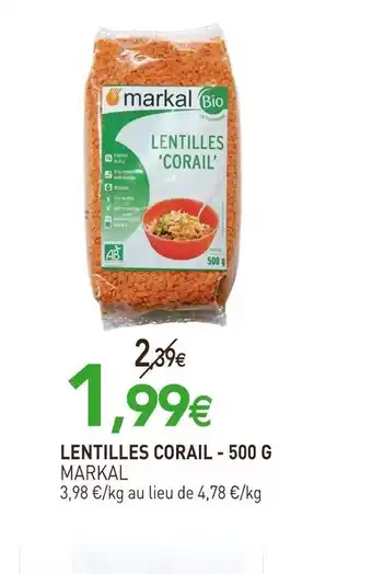 naturéO Markal lentilles corail offre