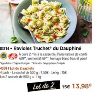 Ravioles truchet