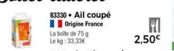 Thiriet Ail Coupé offre