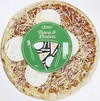 Casino Supermarchés Pizza Chèvre & Lardons offre