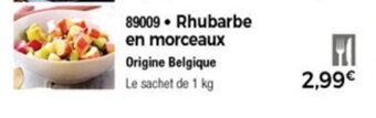 Thiriet Rhubarbe En Morceaux offre