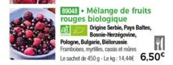 Thiriet Mélange De Fruits Rouges Biologique offre