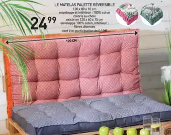 Stokomani LE MATELAS PALETTE RÉVERSIBLE offre